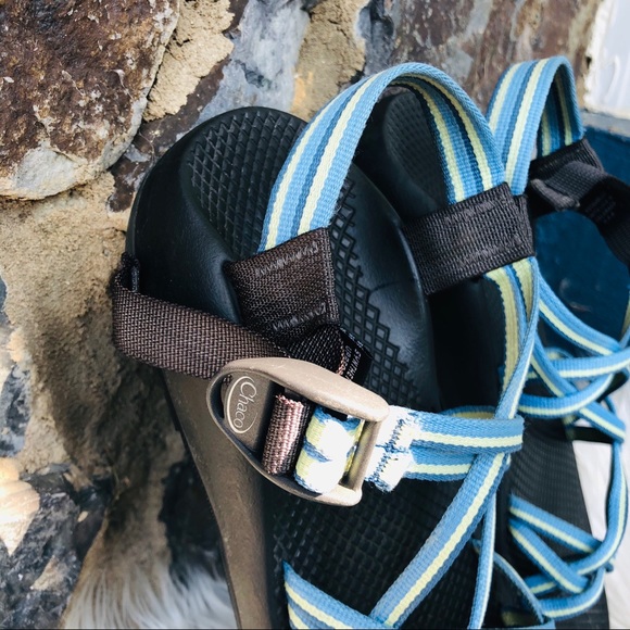 Chaco women's ZX2 Gray Blue strappy Hiking sandals - Picture 2 of 10